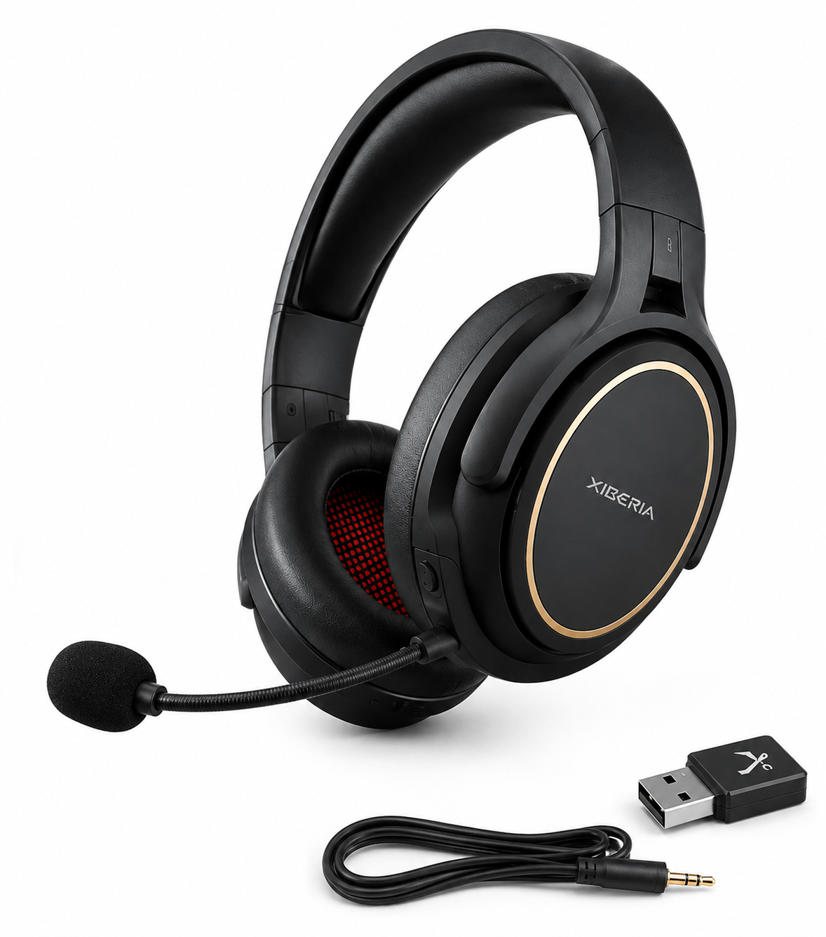 XIBERIA G01 Wireless Gaming Headset with Detachable ENC Mic, 50mm Drivers, 18H Battery & Low Latency for PC, PS5, PS4, Xbox & Mobile | Souq Choice