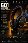 XIBERIA G01 Wireless Gaming Headset with Detachable ENC Mic, 50mm Drivers, 18H Battery & Low Latency for PC, PS5, PS4, Xbox & Mobile | Souq Choice