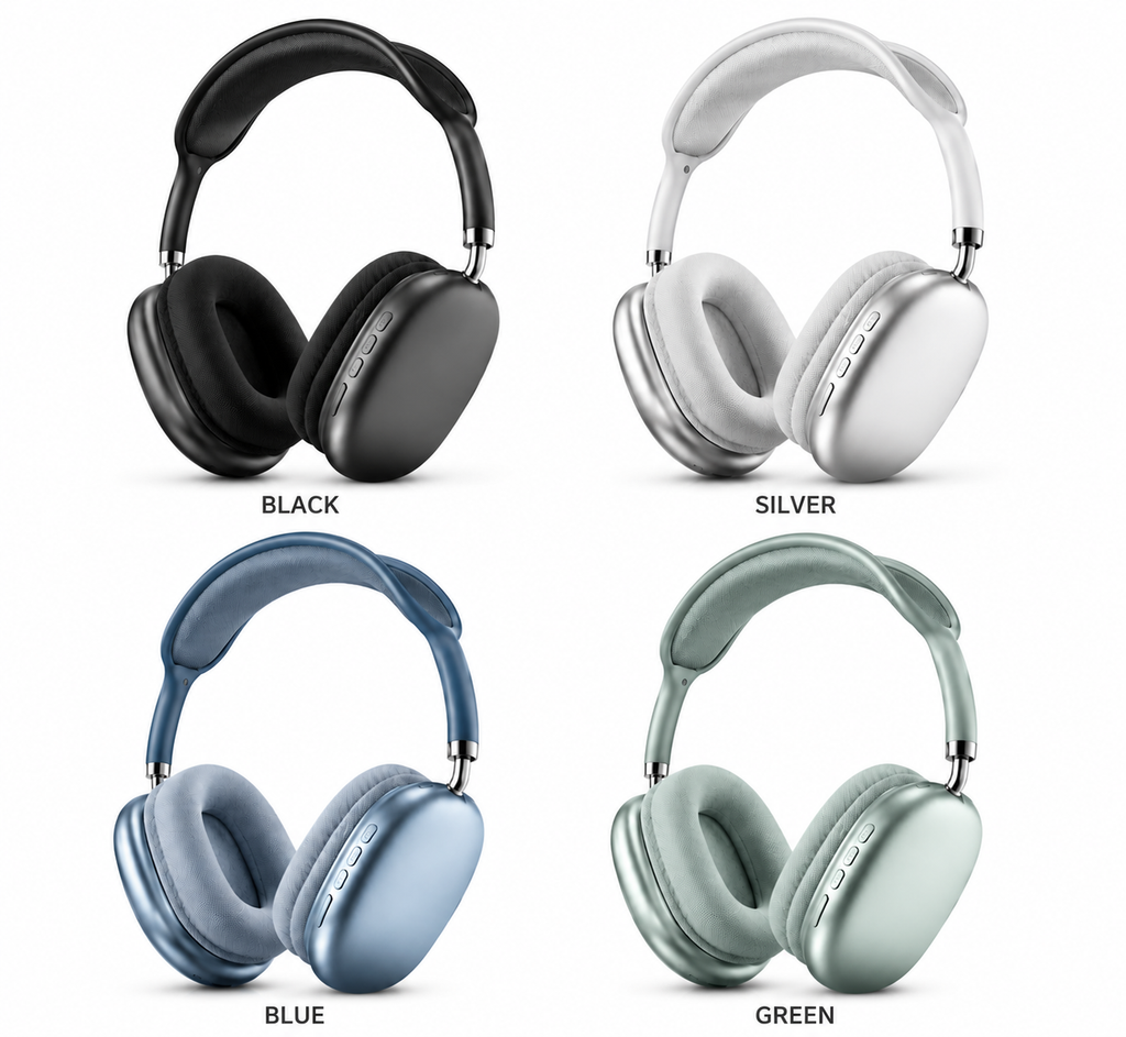 P9 Wireless Over-Ear Bluetooth Headphones – Active Noise Cancelling, Premium Sound, Multi-Color Options